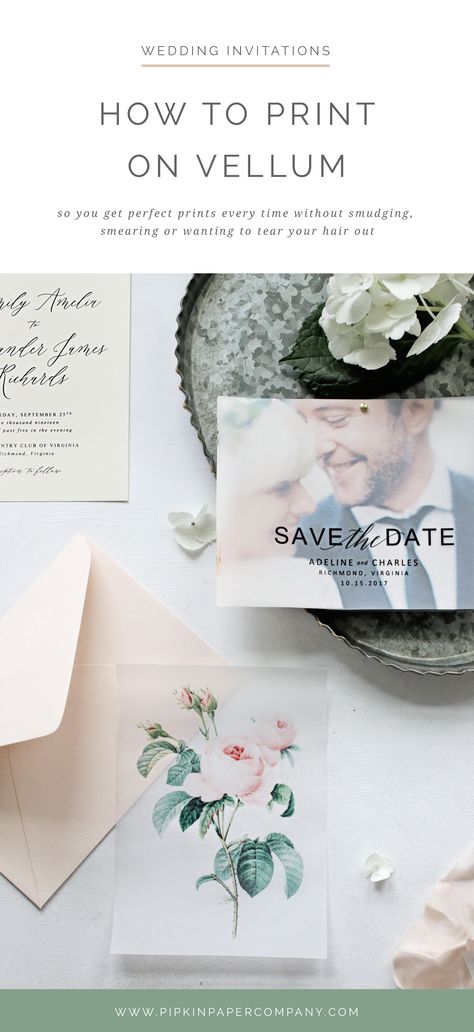 How to print on vellum, vellum wedding invitations, diy wedding invitations Diy Wedding Invitations, Wedding Invitation Kits, Handmade Wedding Invitations, Invitation Kits, Beach Wedding Invitations, Destination Wedding Invitations, Invitation Wording, Date Cards, Wedding Card Design