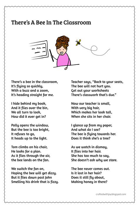 Funny Teacher Poems, Funny Poems For Kids, Silly Poems, English Poems For Kids, Anniversary Wishes For Couple, Animal Poems, Teacher Poems, Teaching Figurative Language, Poems About School