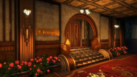 Mercury Suites (BioShock 2 Multiplayer) | BioShock Wiki | Fandom Bioshock Aesthetic, Bioshock Rapture, Bioshock Art, Bioshock Series, Bioshock 2, Shanty Town, Art Deco Bar, Bioshock Infinite, Dream Mansion