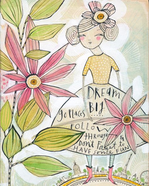 ghostkitten: Lovely Ink: Interview with Cori Dantini Cori Dantini, Pencil Techniques, Whimsical Watercolor, Type Illustration, Paper Work, Inspirational Artwork, Inspirational Prints, Color Pencil, Fairy Art