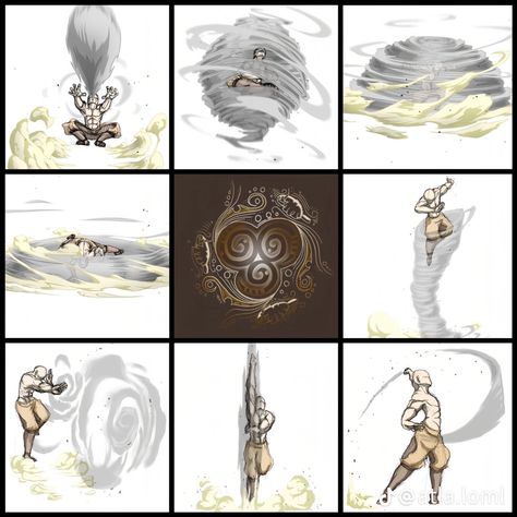 Air Element Character Design, Element Bending, Cool Super Powers, Air Bending, Animation Drawing Sketches, Air Magic, Elements Art, Elemental Powers, Elemental Magic