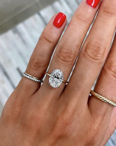 Oval Cut Solitaire Proposal Ring Moissanite Engagement Wedding Ring Gift for Her 3 Diamond Engagement Rings, Gold Band Engagement Rings, Oval Cut Diamond Rings, Ring Concierge, Cute Engagement Rings, Future Engagement Rings, Oval Diamond Ring, Moissanite Engagement Ring Solitaire, Oval Engagement