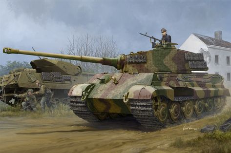 King Tiger Tank, Tank Wallpaper, Tiger 2, King Tiger, Tank Art, Main Battle Tank, Hors Route, Tiger Ii, Military Artwork