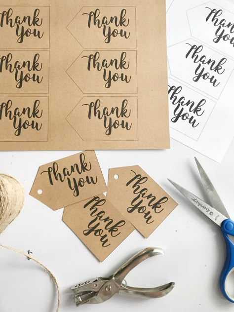 Free Printable Thank You Tags — Meghan Makes Do Thank You Tags For Favors, Thank You Tag Printable, Appreciation Message, Small Business Packaging Ideas, Packaging Ideas Business, Handmade Packaging, Small Business Packaging, Tags Printable, Business Packaging