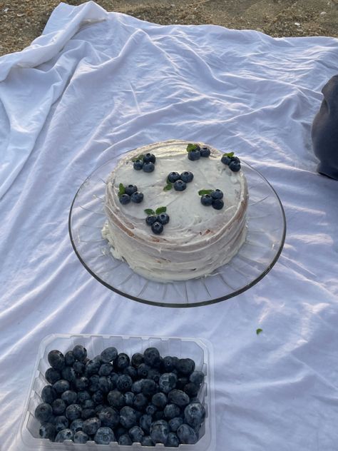 blueberry cake Blueberry Girl Aesthetic, Coastal Birthday, Birthday At The Beach, Lake Birthday Party, Beach Birthday Cake, Blueberry Girl, Lake Birthday, 21st Cake, Beach Birthday Party