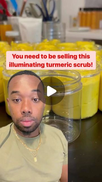 David Wongk on Instagram: "Benefits Illuminating Turmeric Scrub: glowing skin, helps acne scarring and hyperpigmentation, moisturizing The Perfect Product for your beauty company Comment “BEAUTY” for me to do a FREE 🆓 CLASS on how to start a business in a weekend! #turmericscrub #sugarscrub #bodyscrub #bodycare #greenscreen #beautybuisness #sephora #ulta #beautyreview #drugstoremakeupmusthaves #drugstorehaul #drugstorelipcombos #affordablemakeup #ultafinds" Lip Gloss Recipe, Turmeric Scrub, Acne Scarring, Beauty Companies, To Start A Business, Makeup Must Haves, Scarring, Affordable Makeup, Start A Business