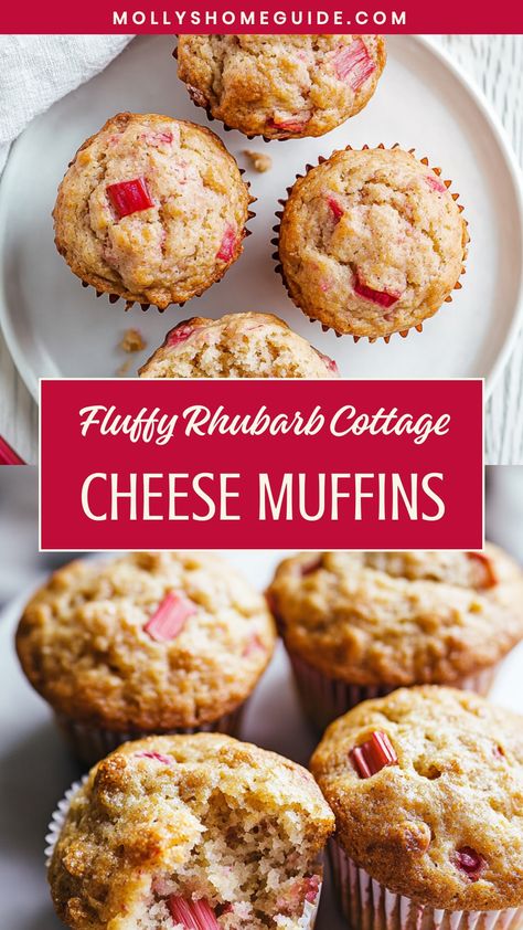 Indulge in a delightful treat with these rhubarb cottage cheese muffins. The combination of tangy rhubarb and creamy cottage cheese creates a perfect balance of flavors in each bite. These muffins are not only delicious but also packed with wholesome ingredients, making them a guilt-free snack option. Whether enjoyed for breakfast or as a midday pick-me-up, these muffins are sure to satisfy your cravings.

Ingredients
2 1/2 cups finely ground almond flour
1 teaspoon baking powder
1 teaspoon grou Cottage Cheese Cinnamon Muffins, Cottage Cheese Muffins Healthy, Keto Rhubarb, Cottage Cheese Muffins, Low Calorie Pancakes, Cottage Cheese Breakfast, Rhubarb Muffins, Almond Flour Muffins, Cottage Cheese Pancakes