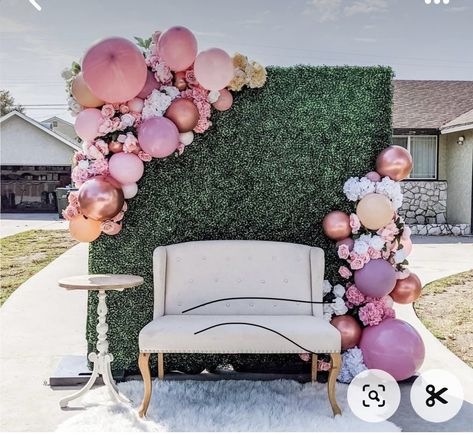 ￼
￼

Pictures are for reference only. Theme is Japanese Cherry Blossoms. 🌸 
Colors-shades of pink some burgundy 


$165
Flowering 
Mini balloon garland
Pipe & Drapes or Grass Wall Decor

￼
￼
￼
￼



$250
Full size balloon garland (3 colors) 6ft or longer
Ring Back drop 7ft
Flowers

$30 for drapes behind stand. 
Custom Sign - free
Total $280


￼
￼

￼
￼
￼
￼


The last two pictures are lovely, the back drops are $350+. 
￼
￼
￼ Flower Wall With Balloon Garland, Flower Wall With Balloons, 50th Birthday Ideas For Women Decoration, Mini Balloon Garland, Grass Wall Decor, Prom Balloons, Women Conference, Boxwood Backdrop, Indian Baby Showers