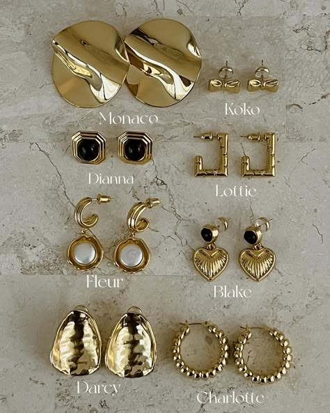 Golden essentials for the modern muse✨ 🏷️New Drops on www.oreejewellery.com #OréeJewellery #OréeEarrings Golden Accessories, Golden Jewellery, Dope Jewelry Accessories, Jewelry Product Shots, Golden Hoops, Elegant Jewellery, Modern Jewellery, Modern Muse, Jewelry Brands