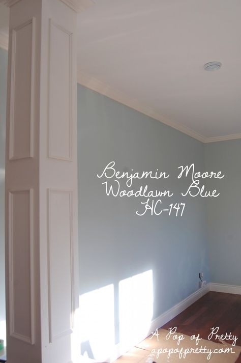 A Pop of Pretty: Canadian Decorating Blog - http://apopofpretty.com/woodlawn-blue-benjamin-moore/ Yarmouth Blue Benjamin Moore Bedroom, Yarmouth Blue Benjamin Moore Bathroom, Fantasy Blue Benjamin Moore, Benjamin Moore Celestial Blue, Benjamin Moore Beach Glass Kitchen, Windy Sky Benjamin Moore, Benjamin Moore Fanfare, Benjamin Moore Windy Sky, Whispering Spring Benjamin Moore