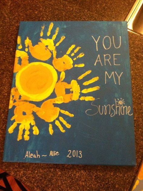 Hand Print Art, Footprint Art, Mothers Day Crafts For Kids, Handprint Crafts, Handprint Art, Toddler Art, Mother's Day Diy, Fathers Day Crafts, Crafts For Kids To Make