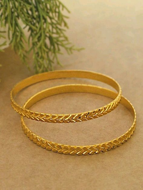 Simple Gold Bangle, Plain Gold Bangles, Solid Gold Bangle, Minimalist Bangle, Gold Bangles Indian, Bangle Design, Gold Bangles For Women, Gold Bangle Set, Bangles For Women