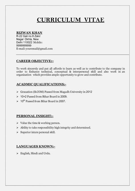 Supercharge your job search with our carefully curated selection of fresher resume templates, tailored to ... Read moreResume Format For Freshers PDF Word Download (2 Page) The post Resume Format For Freshers PDF Word Download (2 Page) appeared first on TechGuruPlus.com. Best Resume Format For Freshers, Basic Resume Format, Resume Models, Fresher Resume, First Job Resume, Simple Resume Format, Job Resume Format, Quotation Format, Resume Guide