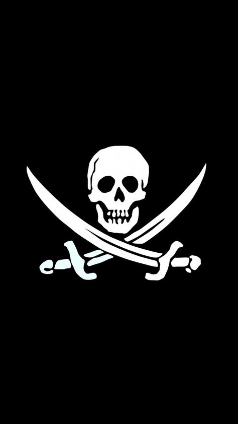 Jolly Roger Pirate Skull Black And White IPhone 6 Plus HD Wallpaper Check more at https://freepikpsd.com/jolly-roger-pirate-skull-black-and-white-iphone-6-plus-hd-wallpaper/1431401/ Jolly Roger, Flag, Wallpapers, Iphone, Black