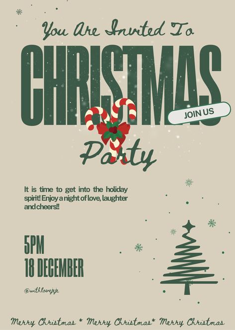 Christmas Concert Invitation, Christmas Dinner Invite, Holiday Party Decor Ideas, Christmas Invitations Ideas, Christmas Dinner Invitations, Staff Christmas Party Ideas, Christmas Invitation Design, Volunteer Christmas, Lunch Office