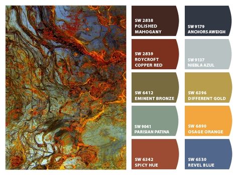 PARISIAN PATINA/ROYCROFT COPPER RED ColorSnap by Sherwin-Williams – ColorSnap by Christy C. Sherwin Williams Roycroft Copper Red, Parisian Patina Sherwin Williams, Paint 2024, Dog Boarding Ideas, Copper Red, Paint Colours, Dog Boarding, Sherwin Williams, Feng Shui