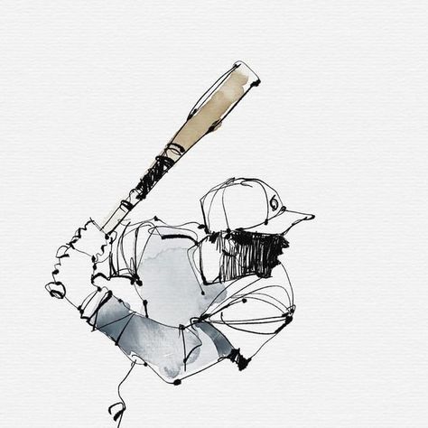 Prakash Thombre on Instagram: "Re-posting this Ink and Watercolor sketch...one of my fav #watercolor #sketching #sketch #baseball #baseballlife #watercolorsketch #prakashthombre #wmg #rapidsketch #stylizedillustration #widemediaguy #idesignexperiences #inksketch #theodysseytales"