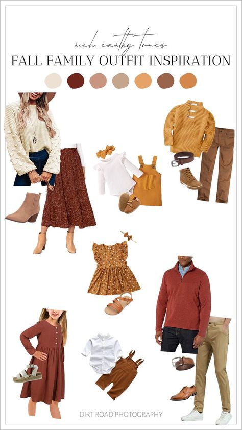 Fall outfits from Amazon for family pictures in 2022. Includes outfits for fall for the entire family. Fall Family Photo Styling, Winter Family Pictures Outfits 2022, Simple Fall Photoshoot Outfits, What Colors Go With Rust Outfit, Family Photo Orange Color Schemes, Fall Family Pictures Outfits Color Schemes Burnt Orange, Womens Fall Photo Outfits, Outfit Ideas For Fall Photoshoot, Best Fall Colors For Family Pictures