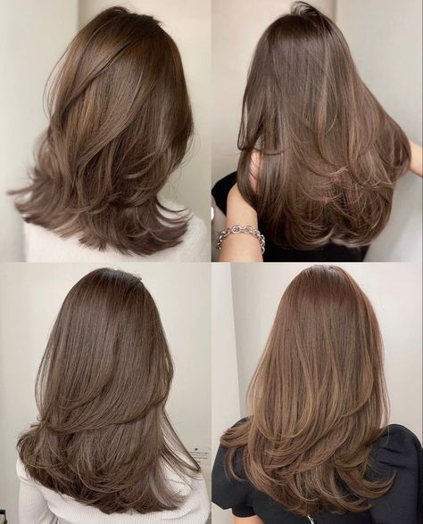 Layers Hairstyles, Beige Hair, Korean Hair Color, Haircuts For Medium Length Hair, Brown Hair Looks, Fashion Technology, Hair Inspiration Long, Brown Hair Inspo, Layered Haircuts For Medium Hair