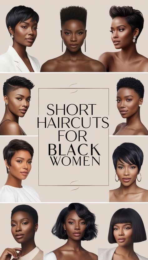 Short Haircuts for Black Women 4b Short Haircut, Short Haircuts On Black Women, Short Haircut On Black Women, Haircut For Natural Hair, Short Haircut Side Part, Asymmetrical Bob For Black Women, Texturized Short Hair, Lori Harvey Short Hair, Natural Tapered Cuts For Black Women