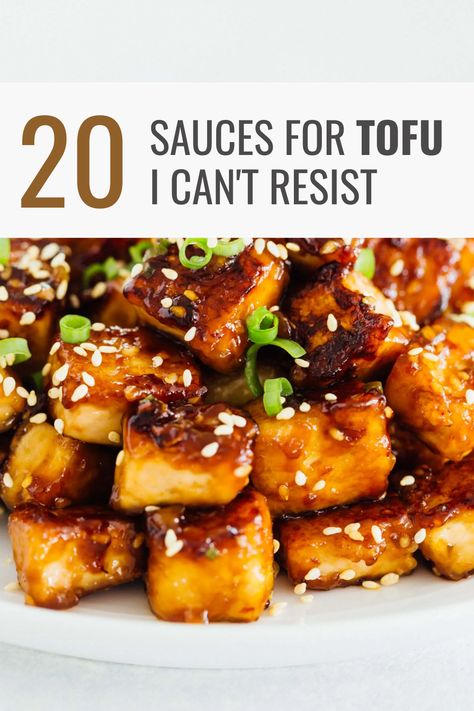 20 Easy Sauces for Tofu I Can’t Resist – Happy Muncher Tofu In Brown Sauce, Tofu With Sauce Recipes, Soy Sauce Tofu Marinade, Easy Fried Tofu, Vegan Tofu Sauce, Easy Tofu Sauce, Crispy Tofu Dipping Sauce, Vegan Tofu Sauce Recipes, Fried Tofu Dipping Sauce