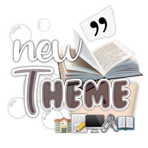 New Theme Instagram Divider, Instagram Divider, Theme Instagram, Icon Photos, Theme Divider, Aesthetic School, Editing Ideas, School Theme, Study Aesthetic