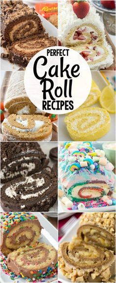 Yule Log Recipe, Jelly Roll Cake, Chocolate Lemon, Kek Lapis, Swiss Roll Cake, Cake Roll Recipes, Log Cake, Chocolate Roll, Roll Recipes