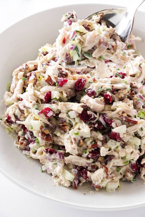 Copycat Arby's Chicken Salad, Chicken Salad With Apples Recipe, Chicken And Cranberry Salad, Cranberry Chicken Sandwich, Chicken Salad Without Grapes, Cape Cod Chicken Salad Recipes, Honey Baked Ham Chicken Salad Recipe, The Best Chicken Salad Recipe, Cranberry Jalapeño Chicken Salad