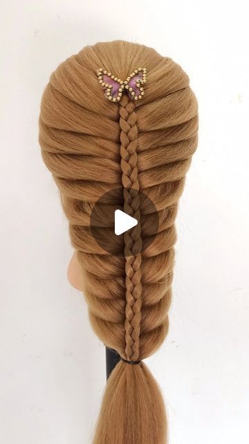 Hair Braid Designs, Long Braided Hairstyles, Braid Videos, Hair Style Vedio, Ponytail Hairstyle, Hair Braid Videos, Hairstyle Tutorial, Braid Designs, Braid Hair