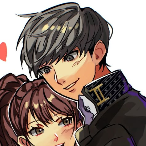 Yu Narukami X Rise Kujikawa, Persona 4 Matching Pfp, Persona 4 Matching Icons, Yu X Rise, Yu Narukami Icon, Narukami Yu, Yosuke Hanamura, Rise Kujikawa, Yu Narukami