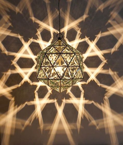 sacred geometry lamps | visit google com au Luminaire Original, Lighting Lamp, Funky Home Decor, Light Sculpture, Pretty Lights, Unique Lighting, Diy For Girls, Glass Lamp, Light Art