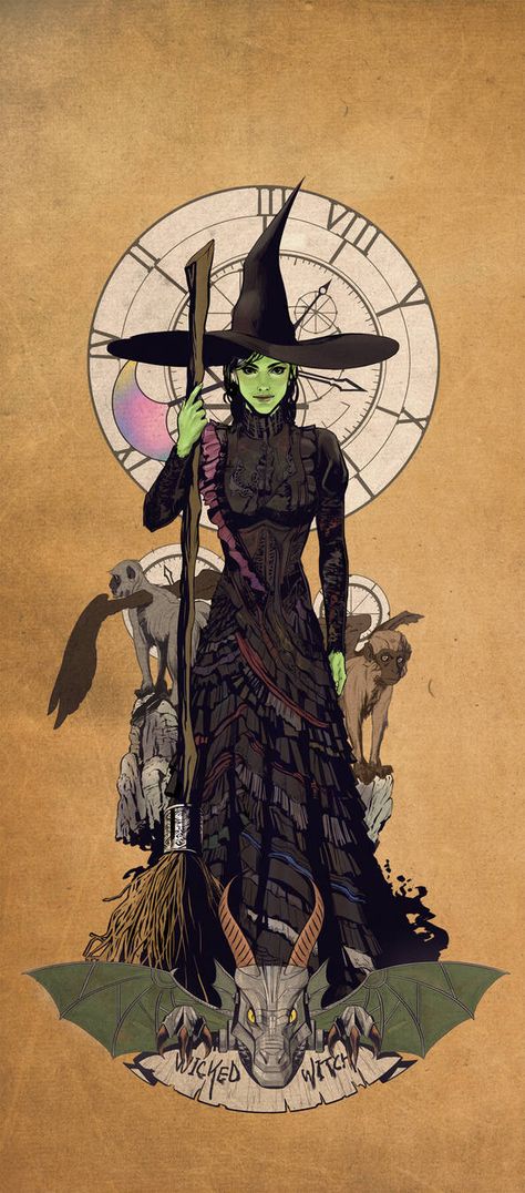 West Tattoo, The Wicked Witch Of The West, Wicked Witch Of The West, Witch Of The West, Witch Costume, Wicked Witch, A Witch, A Drawing, Wicked