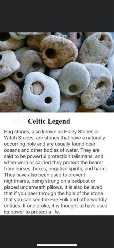 Witch Stones, Celtic Legends, Stones Art, Hag Stones, Witch Spell Book, Ange Demon, Witch Spell, Baby Witch, Herbal Magic