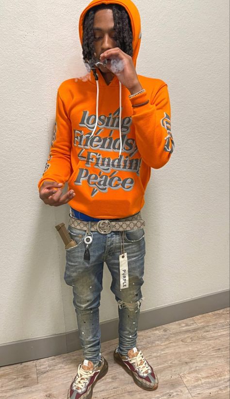 Atlanta Drip Men, Fire Fits Men, Fall Drip Outfits, Men Drip Outfits, Blue Tee Outfit, Gang Drip, Clothing Logos, Street Fashion Men, Gucci Rhyton