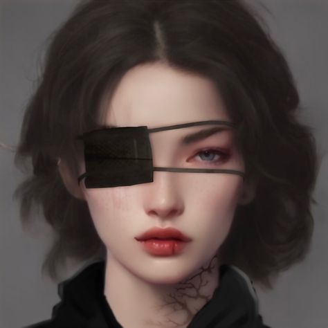 Eye Patch Character Design, Character With Eyepatch, Eyepatch Character Design, Eye Patch Aesthetic, Eye Patch Drawing, Eyepatch Aesthetic, Fantasy People, Targaryen Aesthetic, Baby Drawing