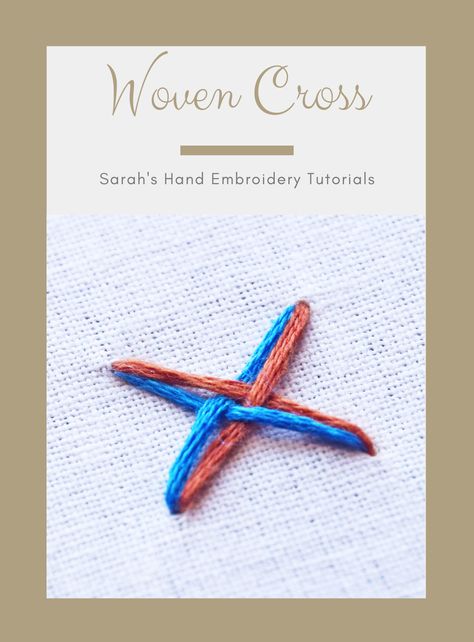 The Woven Cross Stitch is an attractive stitch made from multiple layers of the Cross Stitch. This is a beautiful stitch to create prominent and textured fillings. Woven Cross, Embroidery Stitches Beginner, Yarn Embroidery, Embroidered Quilts, Basic Embroidery Stitches, Hand Embroidery Tutorial, Embroidery Stitches Tutorial, Stitch Lines, Thread Painting