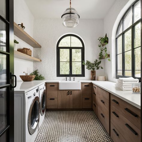 29 Gorgeous Modern Spanish Home Interiors | Vol 01 - The Styled Abode Spanish Revival Laundry Room, Modern Spanish Villa Interior, Spanish Villa Style Homes, Spanish Interior Design Bedroom, Modern Spanish Bedroom, Modern Spanish Home Interior, Modern Spanish Style Homes Interior, Spanish Modern Interior, Modern Spanish Bathroom