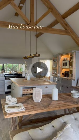 253K views · 42K reactions | Sunday mini tour ☕️ 🛌 🌼
.
Timings 
1 x 2 secs
1 x 1.5 secs
1 x 1.5secs
1 x 2 secs
1 x 2 secs
.
Details 
.
Kitchen : @howdensjoinery Elmbridge pebble non in frame 
Wall colour : Portland stone pale @littlegreenepaintcompany 
Bed : @thefrenchbedcompany 
Mirror : @williamwood 
Bathroom vanity : @holly_oak_house 
Feature stone wall : @denfindstone 
Outdoor table and bench set : @stillandbloomhome 
Stove : @jotulstoves 
.
Floor plans and virtual 3d walkthrough available 
.
https://storriesscottishsteadings.com/
.
Have a lovely chilled Sunday 
Marie 💖
.
#kitchendesign #kitchendecor #interiordesign #bedroomdecor #bathroom #bathroomdesign #outdoorliving #countryliving #hygge | Marie Storrie | storries.scottish.steadings · Original audio Portland Stone Pale, Feature Stone Wall, Outdoor Table And Bench, Calculated Risk, Goal Ideas, Room 2023, Portland Stone, Table And Bench Set, Wall Colour