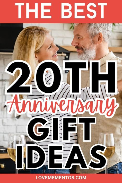 Your 20 Years Wedding Anniversary is coming up! Check out these thoughtful 20th Anniversary Gift Ideas that you can surprise your husband, wife or your favorite couples ! #20thanniversary #weddinganniversary #20yearsofmarriage 20th Anniversary Gift Ideas, Creative Wedding Anniversary Gifts, 20 Year Anniversary Ideas, 20th Anniversary Ideas, 20 Year Anniversary Gifts, Surprise Your Husband, Anniversary Gift Ideas For Him, Anniversary Ideas For Him, Gift Ideas For Couples