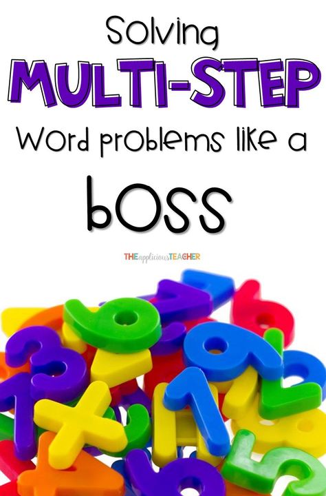 This simple technique makes solving multi step word problems a breeze! I love that the process includes a model, collaboration, and independent practice piece. There's a free printable at the end, too! Multi Step Word Problems, Middle School Math Teacher, Upper Elementary Math, Math Problem Solving, Math Instruction, Math Strategies, Math Words, Math Word Problems, Multi Step