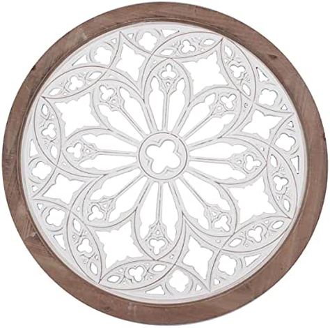 Amazon.com: metal wall sculpture Round Wall Decor, Dining Room And Living Room, Plain Wall, Medallion Wall Decor, Round Wall Art, Metal Wall Sculpture, Frame Wood, Rustic Wall Art, Farmhouse Wall Decor