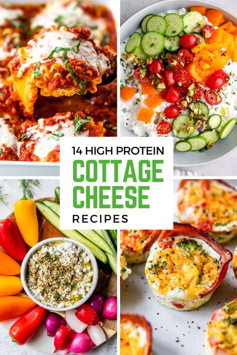 These 14 healthy cottage cheese recipes are easy to make that are high in protein and are super good for you. #cottagecheese #highprotein #dairy #healthy #recipes Healthy Cottage Cheese Recipes, Protein Cottage Cheese, Cottage Cheese Smoothie, Cottage Cheese Breakfast Bowl, Cottage Cheese Recipes Healthy, Cottage Cheese Breakfast, Queso Cottage, Cottage Cheese Eggs, Low Carb Meats