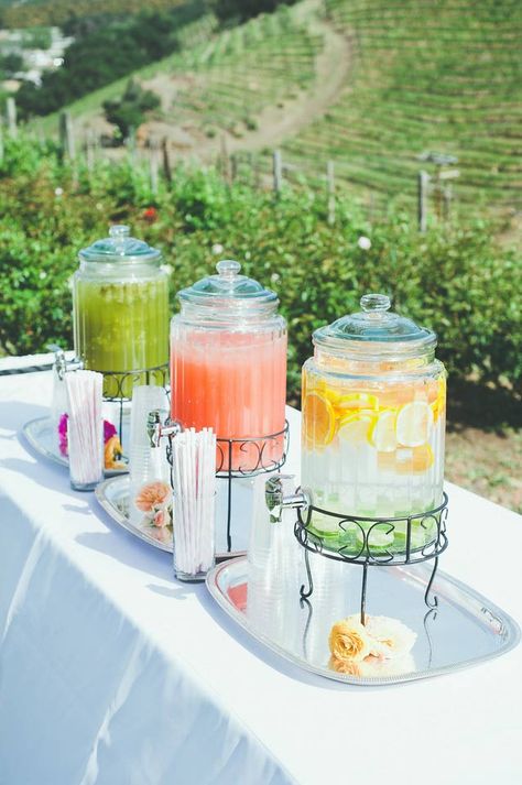 Wedding Catering Buffet, Catering Drinks, Bridal Shower Drinks, Wedding Drink Station, Restaurants In Los Angeles, Wedding Caterer, Drink Display, Drink Stand, Catering Buffet