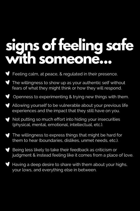 Feeling Safe With Someone, Dating Advice For Women, Feeling Safe, Relationship Lessons, Relationship Therapy, Advice For Women, Relationship Advice Quotes, Relationship Psychology, Best Relationship Advice