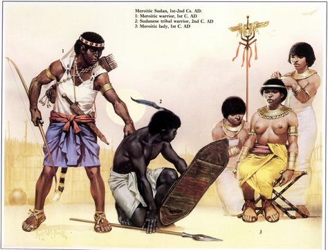 Angus Mcbride, Warriors Illustration, Historical Warriors, Nubian Queen, Classical Antiquity, Egyptian History, Historical Art, African History, African Culture