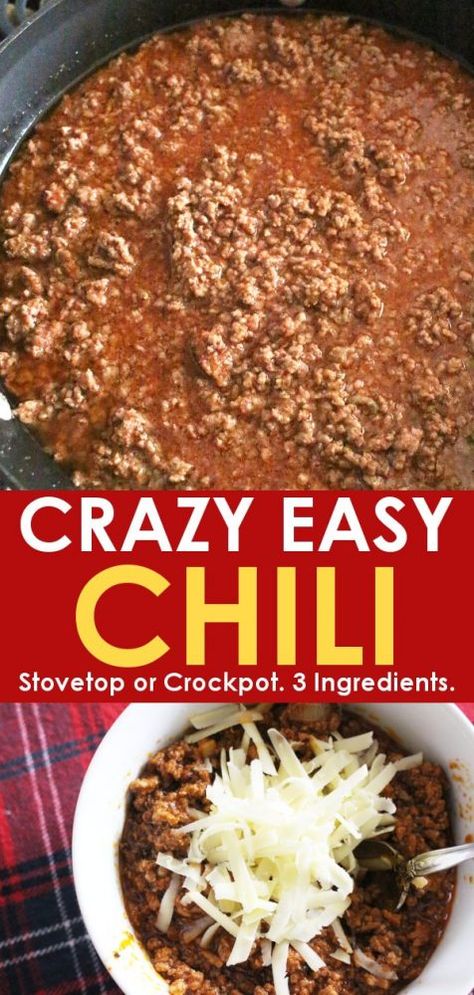 Chili Recipe Stovetop, Gameday Food, Chili Crockpot, Cozy Cook, Ground Beef Dishes, Crockpot Chili, Easy Chili, Chili Recipe Easy, Cook Recipes