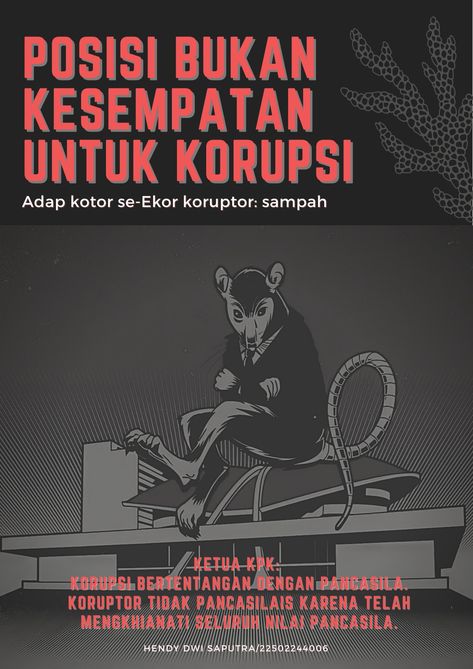 POSTER KORUPSI Anti Korupsi, Poster Edit, Poster Paint, Japanese Poster Design, Japanese Poster, Aesthetic Pastel Wallpaper, Pastel Aesthetic, Satire, Poster Design