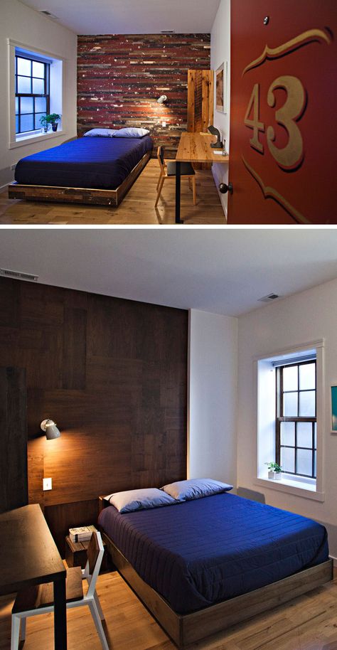 8 Small Hotel Rooms That Maximize Their Tiny Space Small Hotel Room, Cozy Hotel, Masculine Aesthetic, Hotel Bedroom Design, Aesthetic Tops, Hotel Room Interior, Hotel Room Design, Small Bedroom Designs, Hotel Bedroom