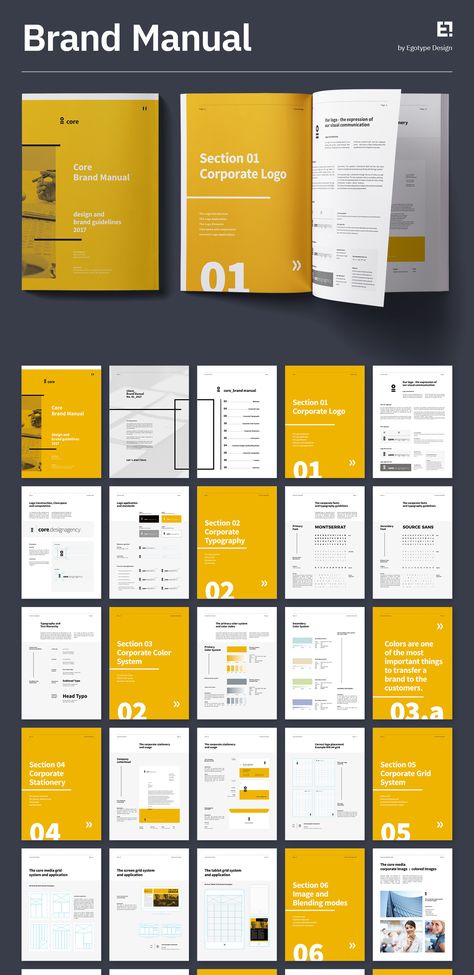 Brand Manual and Identity Template – Corporate Design Brochure – with real text!!! Minimal and Professional Brand Manual and Identity Brochure template for creative businesses, created in Adobe InDesign in International DIN A4 and US Letter format. Download here: https://1.envato.market/rQadjy Identity Manual Design Brand Book, User Manual Design Ideas, Minimal Brochure Design Inspiration, Employee Manual Design, Corporate Communication Design, Corporate Annual Report Design, Corporate Brochure Design Creative, Corporate Infographic Design, Corporate Document Design