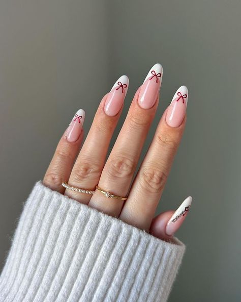 Save this pin for 38 chic French fashion tips with a festive twist! Elevate your holiday glam with these elegant and stylish ideas. #FrenchFashion #HolidayGlam #FashionTips Nail Transformation, Bow Nail Designs, Bow Nail, Glitter Accent Nails, Nail Stamper, French Christmas, Cute Christmas Nails, Holiday Glam, Classic Nails